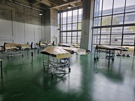Alas del ZTK-150 en la fábrica china